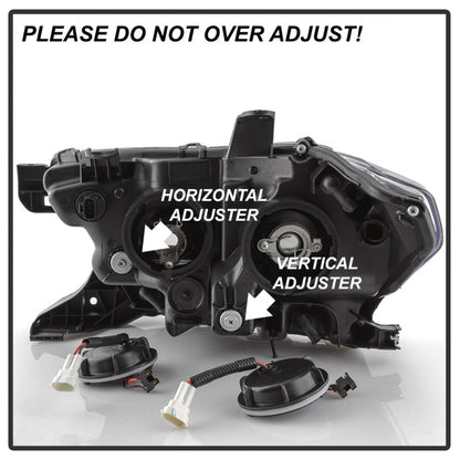 xTune 16-18 Toyota Tacoma SR/SR5 DRL Proj Headlights w/Turn Signal - Chrm (PRO-JH-TTA16-SR-C) SPYDER