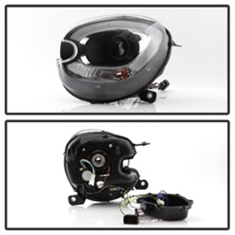 Spyder Mini Cooper Countryman 11-15 Headlights - Halogen Model Only - Black PRO-YD-MCO11-DRL-BK SPYDER