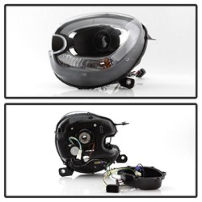 Spyder Mini Cooper Countryman 11-15 Headlights - Halogen Model Only - Black PRO-YD-MCO11-DRL-BK SPYDER