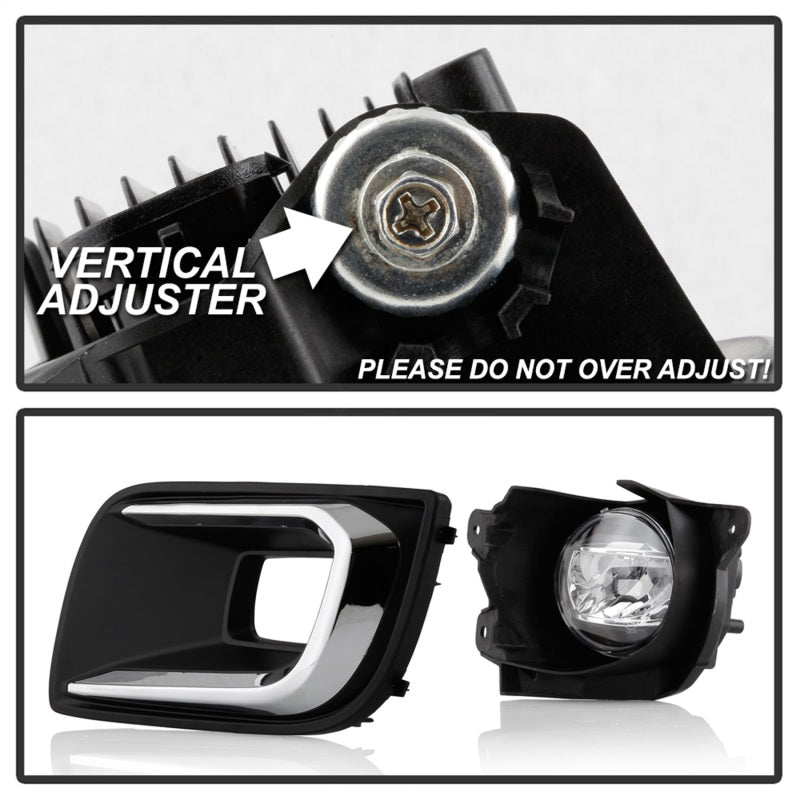 Spyder Toyota Sequoia 2018-2020 OEM Style LED Fog Lights w/OEM Fit Switch - Clear SPYDER