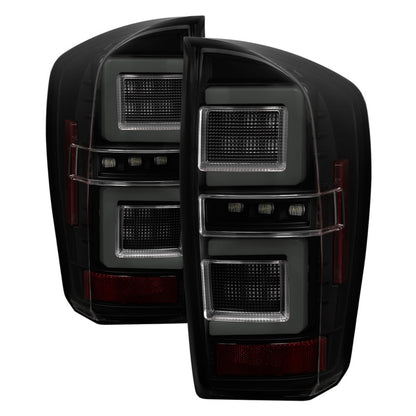 Spyder 16-17 Toyota Tacoma LED Tail Lights - Black Smoke (ALT-YD-TT16-LED-BSM) SPYDER