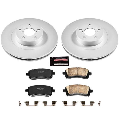 Power Stop 02-03 Subaru Impreza Front Z17 Evolution Geomet Coated Brake Kit PowerStop