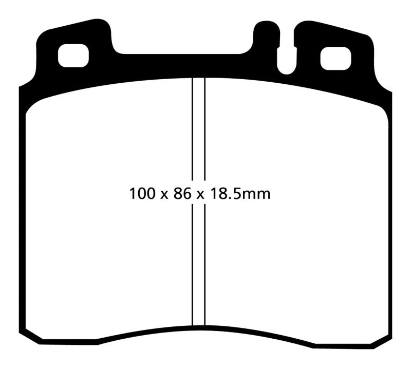 EBC YellowStuff Front Brake Pads - DP4963R EBC