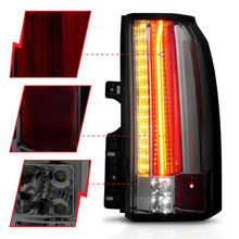 Load image into Gallery viewer, ANZO GMC YUKON / XL / DENALI 15-20 LED TAIL LIGHTS CHROME SMOKE LENS - 311276