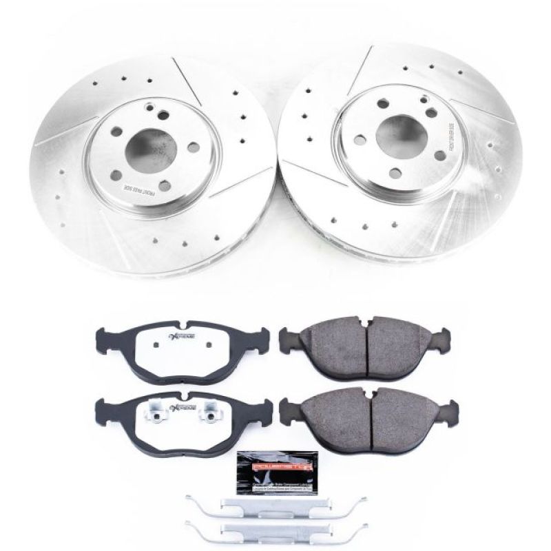 Power Stop 04-05 Mercedes-Benz E500 Front Z26 Street Warrior Brake Kit PowerStop