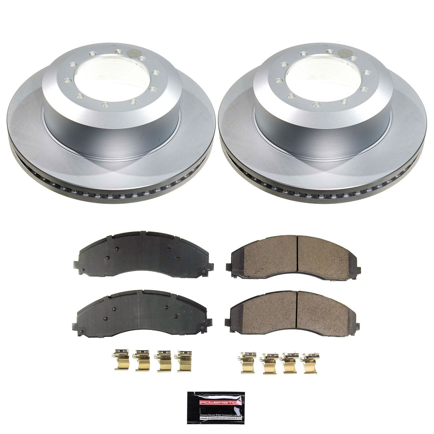 Power Stop 23-24 Ford F-550 Super Duty Rear Z17 Coated Brake Kit