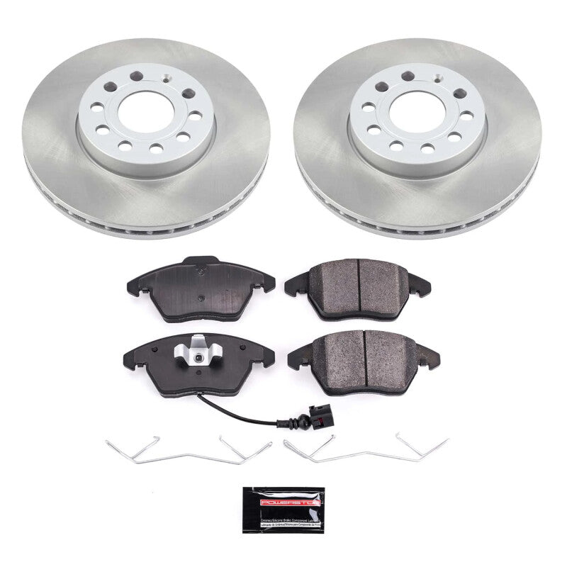 Power Stop 06-09 Volkswagen Rabbit Front Semi-Coated Rotor Kit PowerStop