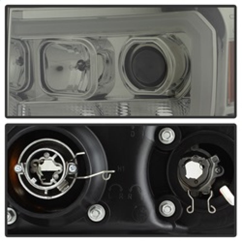 Spyder GMC Sierra 1500/2500/3500 07-13 V2 Projector Headlights - Smoke PRO-YD-GS07V2-LBDRL-SM SPYDER