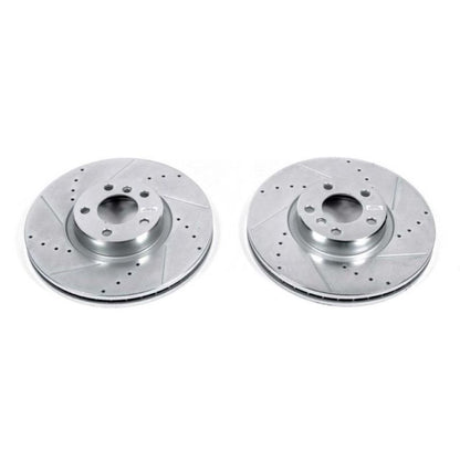 Power Stop 07-13 BMW X5 Front Evolution Drilled & Slotted Rotors - Pair PowerStop