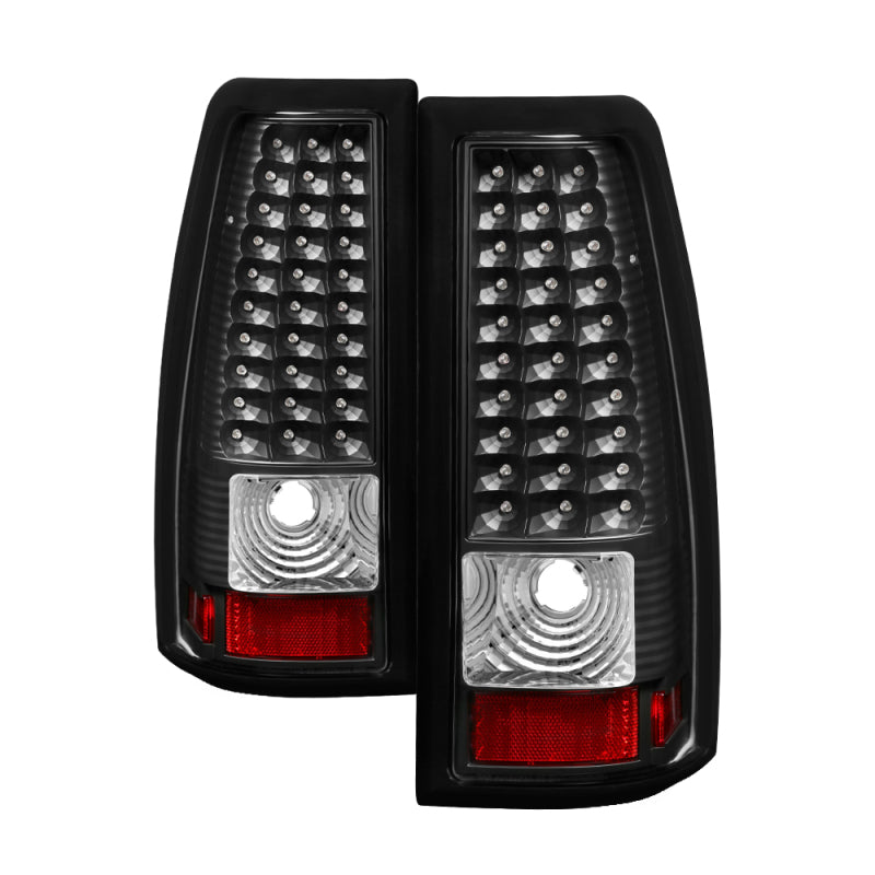 Xtune Chevy Silverado 1500/2500/3500 99-02 LED Tail Lights Black ALT-ON-CS99-LED-BK SPYDER