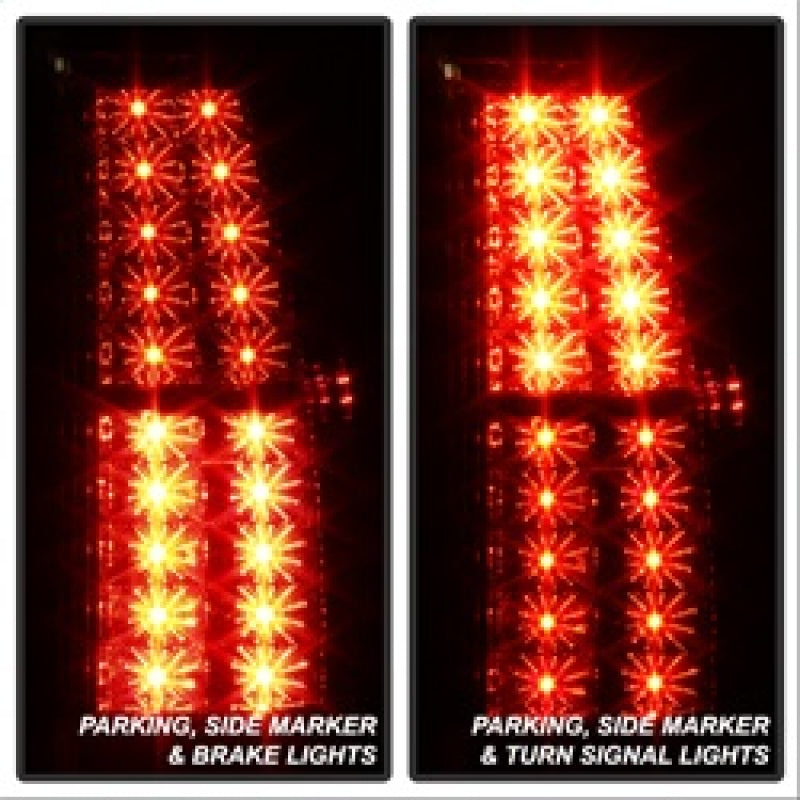 Spyder Chevy Suburban/GMC Yukon/Yukon Denali 07-14 LED Tail Lights Red Clear ALT-YD-CSUB07-LED-RC SPYDER
