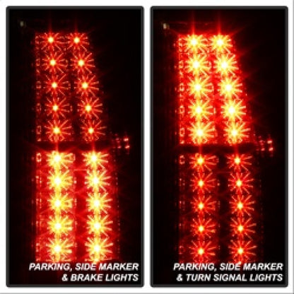 Spyder Chevy Suburban/GMC Yukon/Yukon Denali 07-14 LED Tail Lights Red Clear ALT-YD-CSUB07-LED-RC SPYDER