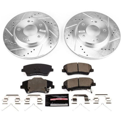 Power Stop 17-19 Hyundai Ioniq Front Z23 Evolution Sport Brake Kit PowerStop