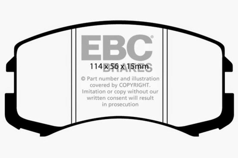 EBC YellowStuff Front Brake Pads - DP41678R EBC