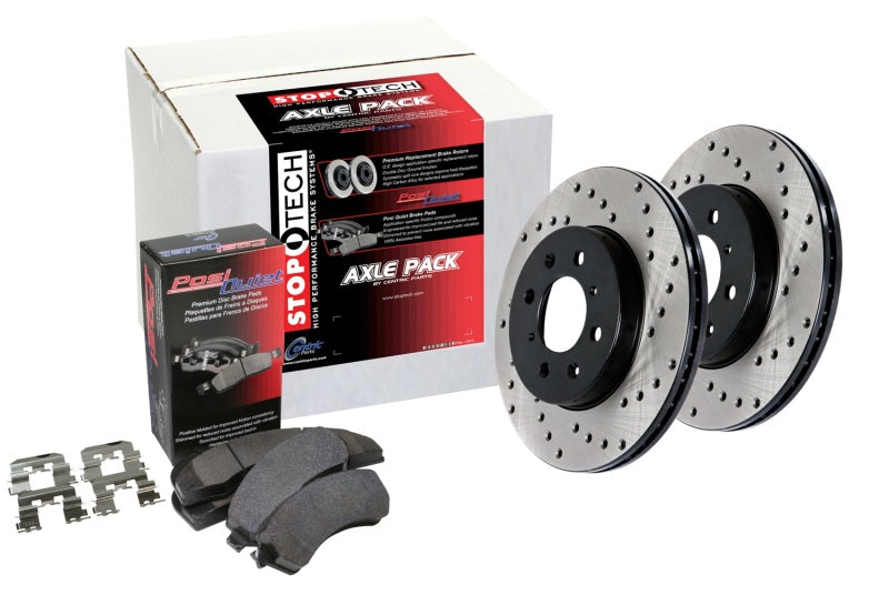Street Axle Pack, Drilled, 4 Wheel Stoptech