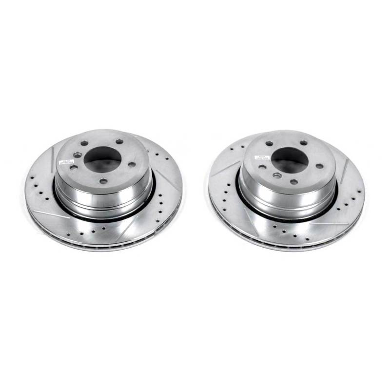 Power Stop 06-07 BMW 525xi Rear Evolution Drilled & Slotted Rotors - Pair PowerStop