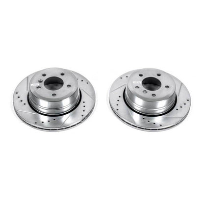 Power Stop 06-07 BMW 525xi Rear Evolution Drilled & Slotted Rotors - Pair PowerStop