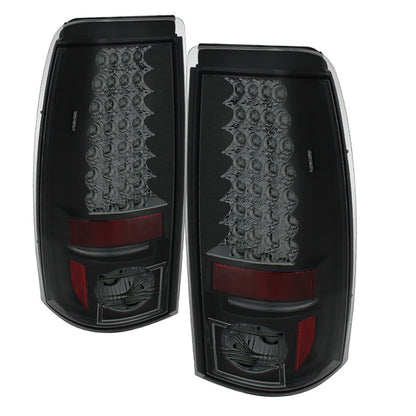 Spyder Chevy Silverado 1500 99-02 (Not Fit Stepside) LED Tail Lights Blk Smke ALT-YD-CS99-LED-BSM SPYDER