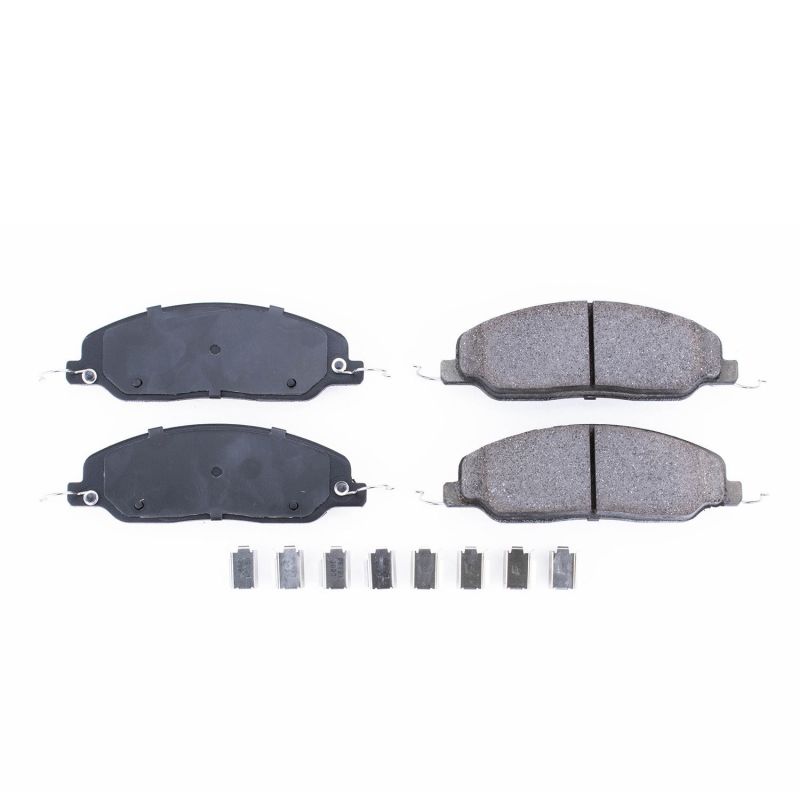 Power Stop 05-10 Ford Mustang Front Z17 Evolution Ceramic Brake Pads w/Hardware PowerStop