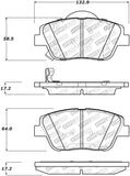 StopTech Street Disc Brake Pads - 305.14440