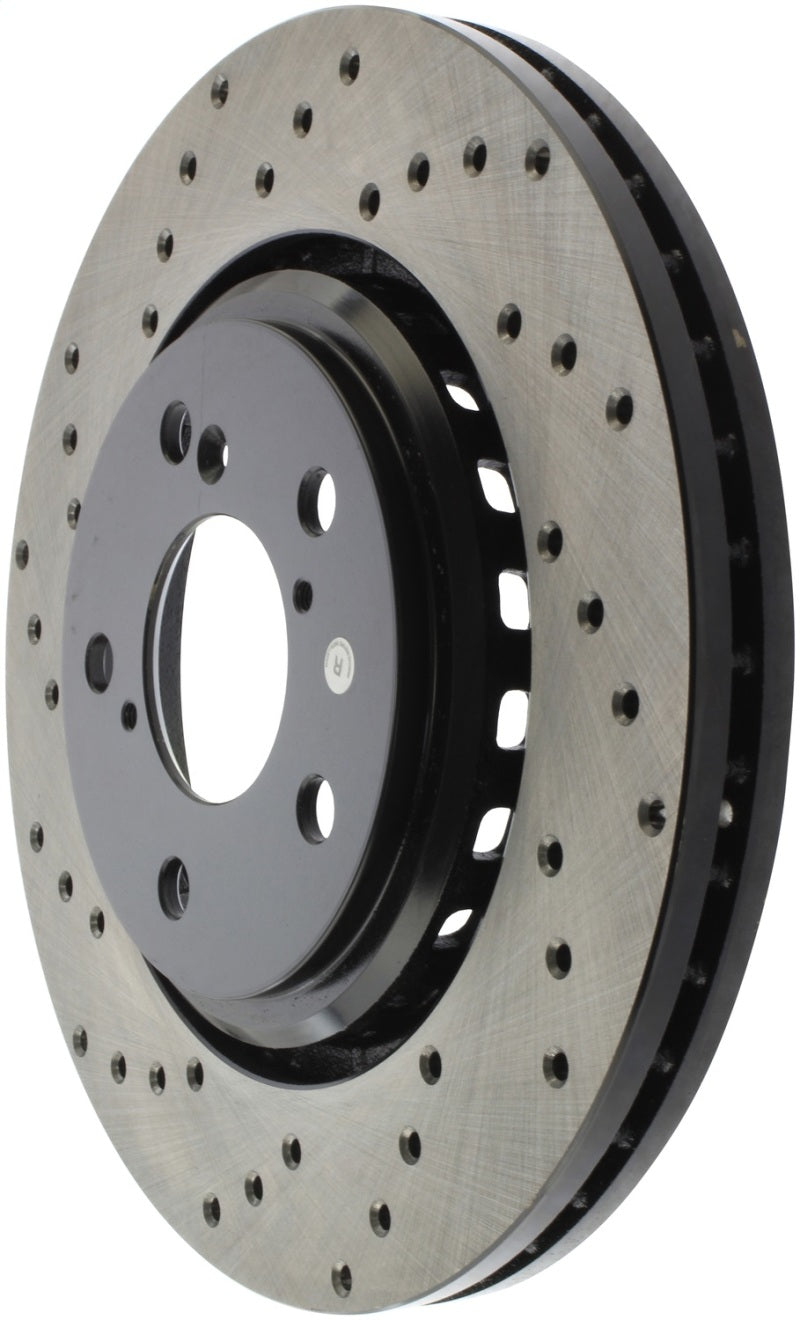 StopTech Sport Cross Drilled Brake Rotor - Front Left Stoptech