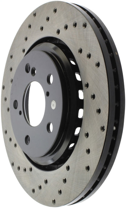 StopTech Sport Cross Drilled Brake Rotor - Front Left Stoptech