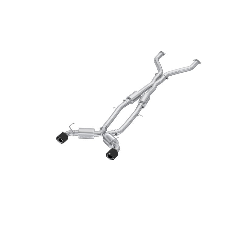 MBRP 23-24 Nissan Z 3.0L Armor Pro T304 Stainless Steel 3in Cat-Back Dual Rear Exit w/ 5in OD CF Tip MBRP