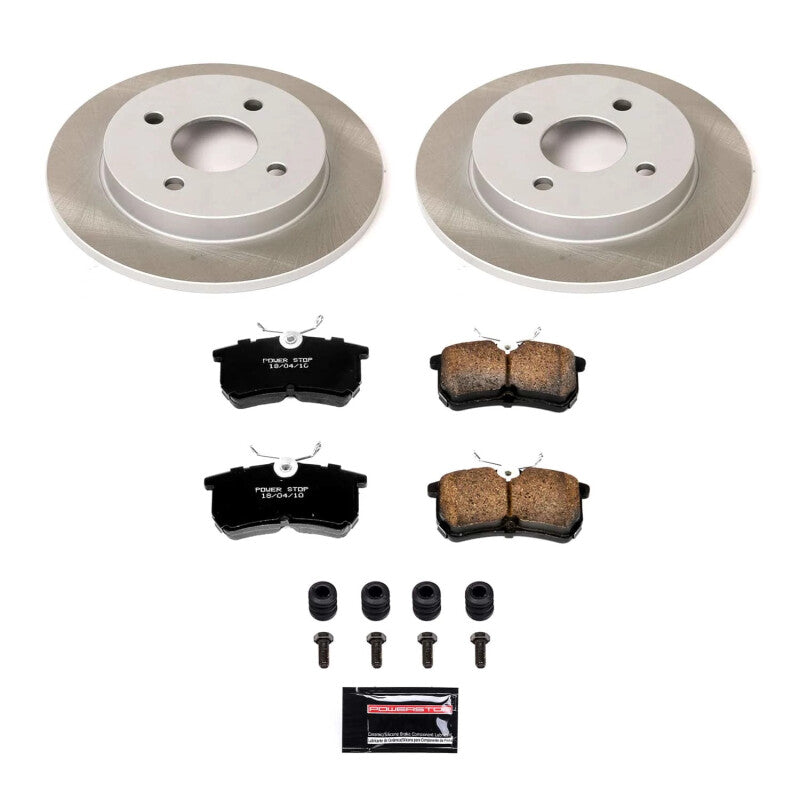Power Stop 01-07 Ford Focus Rear Semi-Coated Rotor Kit PowerStop