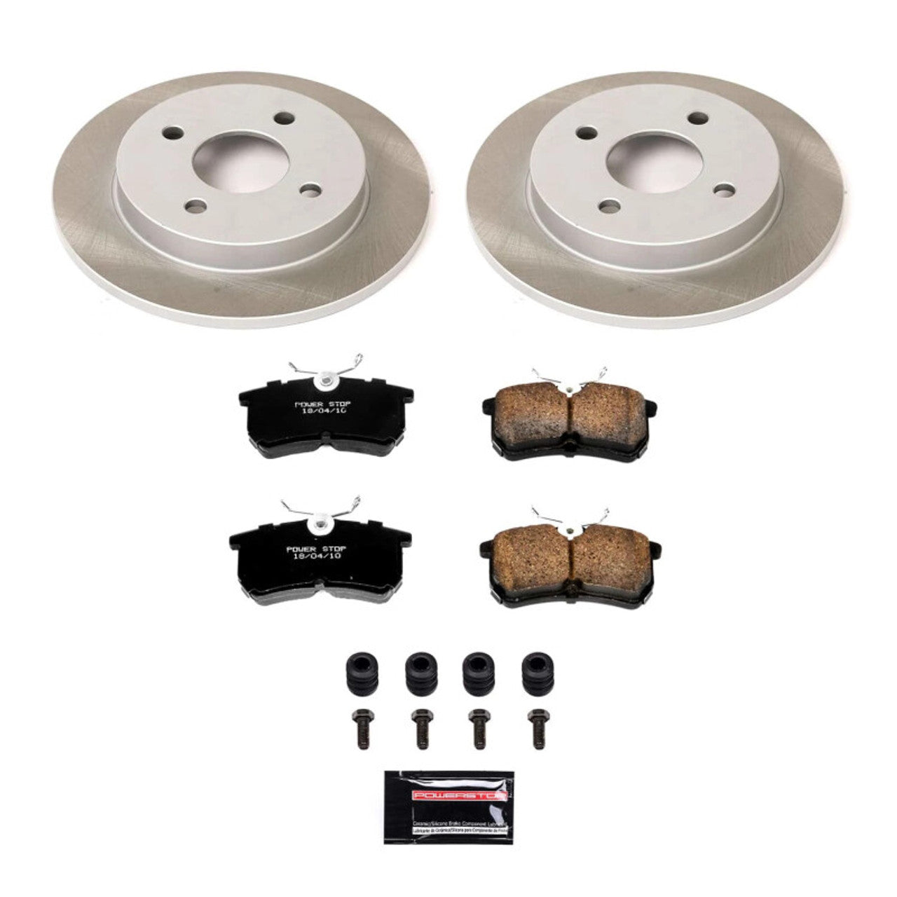Power Stop 01-04 Ford Focus Front & Rear Z17 Evolution Geomet Coated Brake Kit