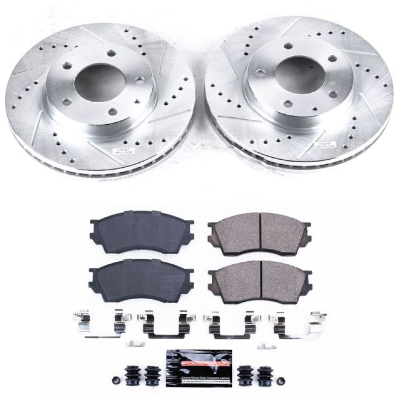 Power Stop 95-00 Mazda Millenia Front Z23 Evolution Sport Brake Kit PowerStop