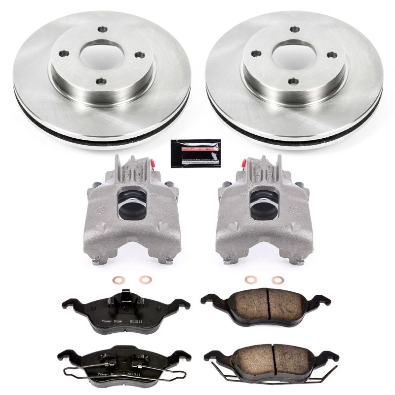 Power Stop 00-04 Ford Focus Front Autospecialty Brake Kit w/Calipers PowerStop