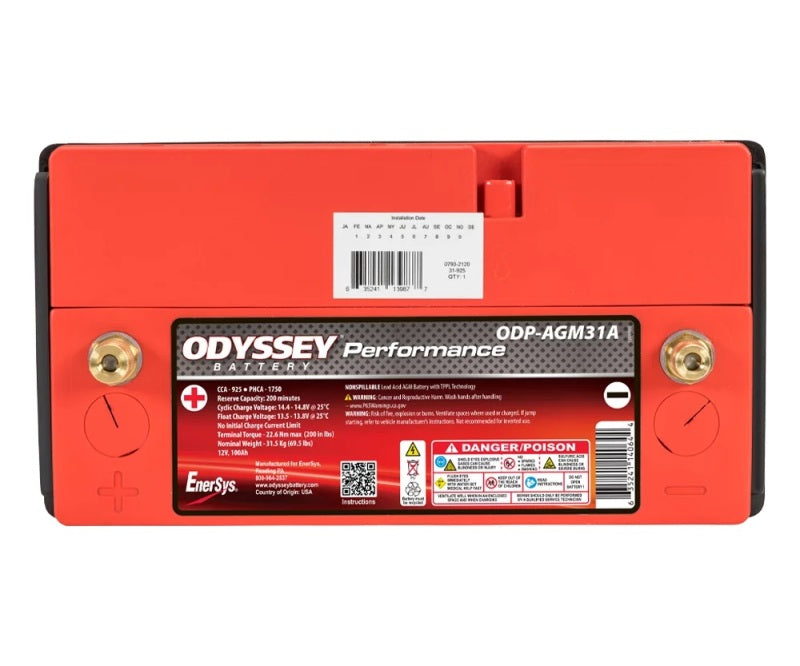 Odyssey Battery Auto/Truck/Heavy Duty & Commercial Performance AGM Battery (31-925T) Odyssey Battery