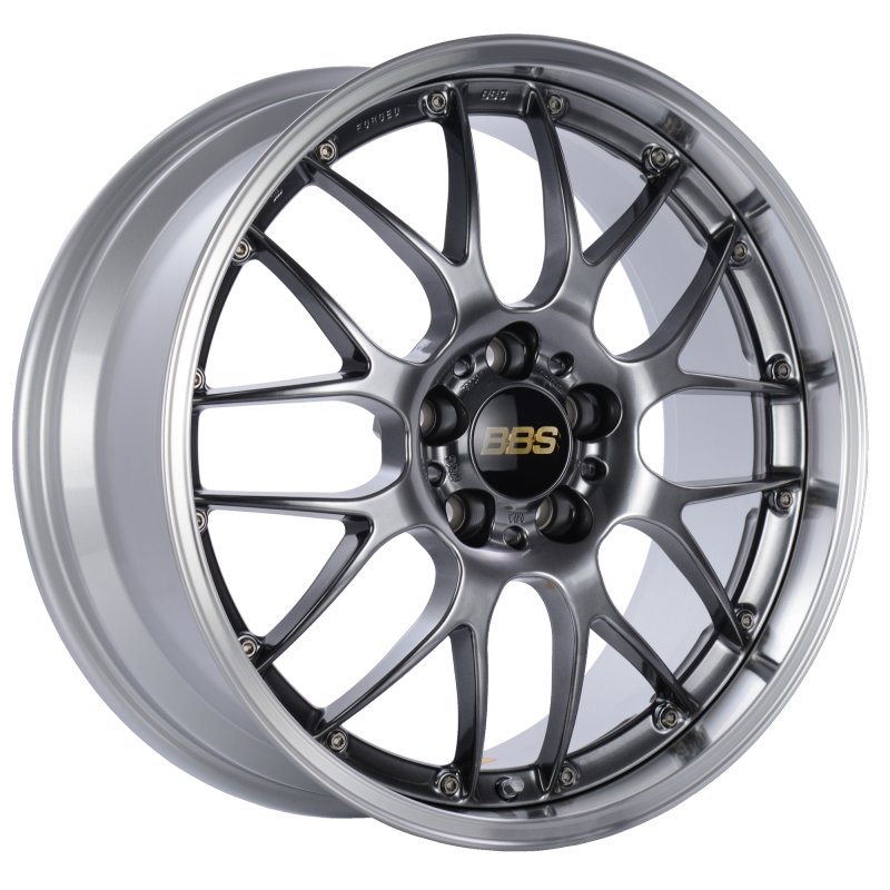 BBS RS-GT 19x8.5 5x112 ET32 PFS Diamond Black Center Diamond-Cut Rim Wheel - PFS/Clip Req RS958DBPK