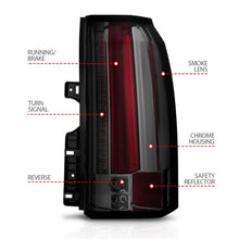 Load image into Gallery viewer, ANZO GMC YUKON / XL / DENALI 15-20 LED TAIL LIGHTS CHROME SMOKE LENS - 311276