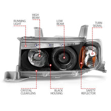 Load image into Gallery viewer, ANZO SCION XB 04-07 PROJECTOR HALO HEADLIGHTS BLACK - 121347