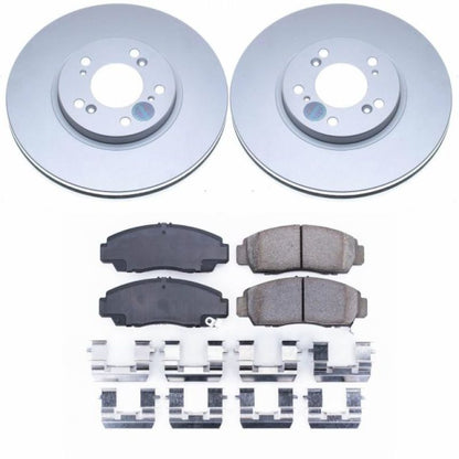 Power Stop 99-04 Acura RL Front Z17 Evolution Geomet Coated Brake Kit PowerStop