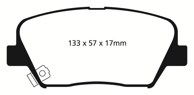 EBC YellowStuff Front Brake Pads - DP41863R EBC