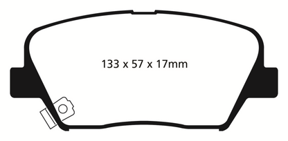 EBC YellowStuff Front Brake Pads - DP41863R EBC
