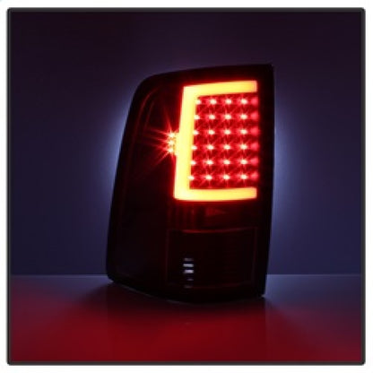 xTune 09-18 Dodge Ram 1500 (Incandescent Model) LED Tail Lights - Blk (ALT-ON-DR09-LBLED-BK) SPYDER