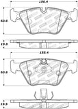 StopTech Premium Ceramic Front Brake Pads - 308.09460