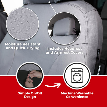 Covercraft 24-25 Toyota Tacoma SeatSaver Custom Seat Cover - Polycotton Charcoal