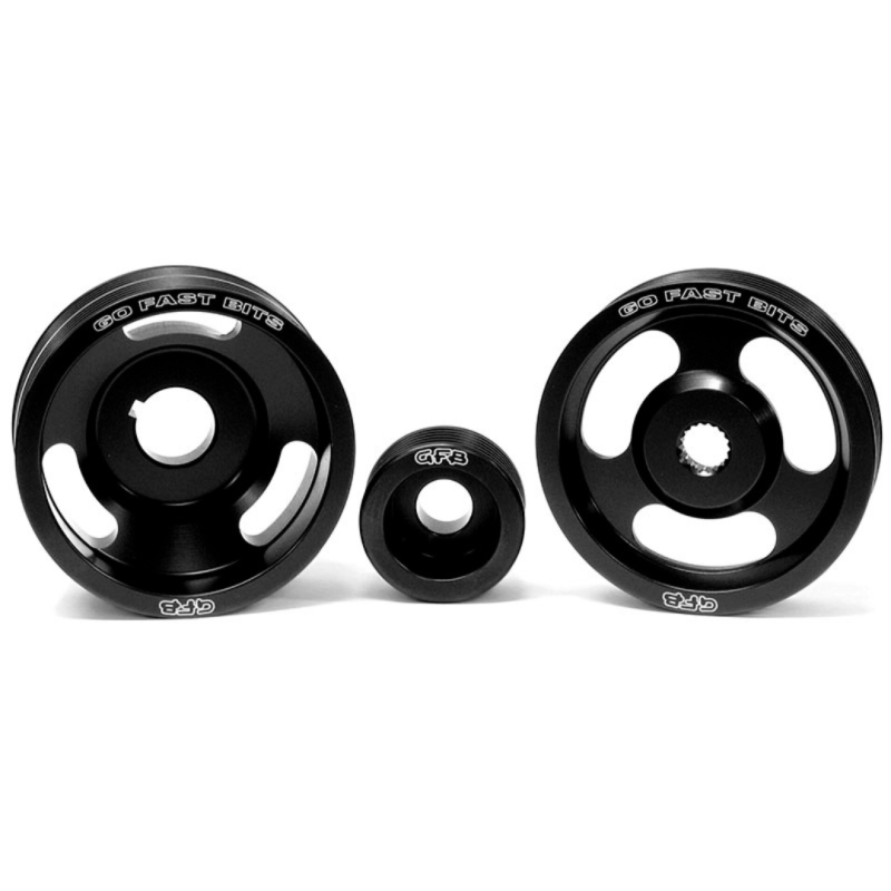 GFB 94-98 Subaru WRX Light-Weight Engine Pulley (Crank/Alternator/Power Steering Pulleys/Belts inc) Go Fast Bits