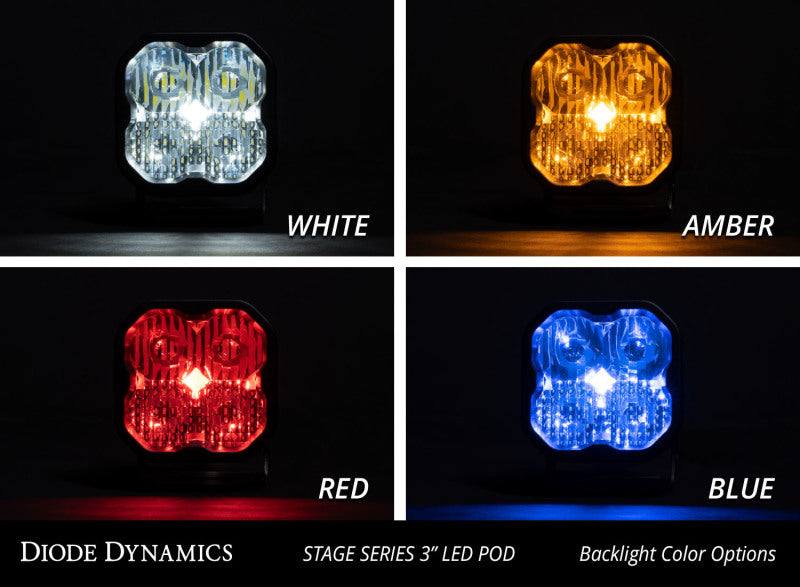 Diode Dynamics SS3 LED Pod Max - White Flood Standard (Pair)