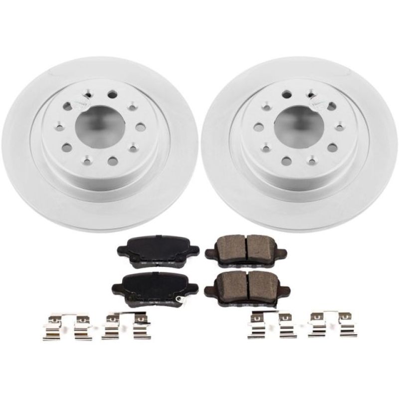 Power Stop 2018 Chevrolet Equinox Rear Z17 Evolution Geomet Coated Brake Kit PowerStop