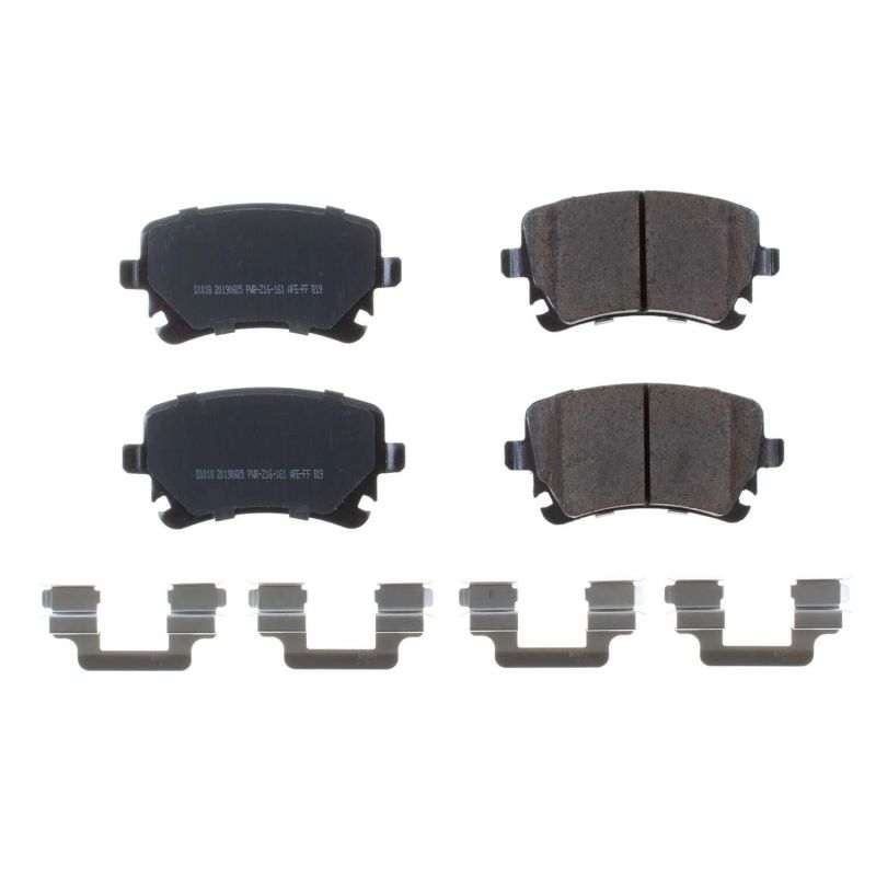 Power Stop 05-11 Audi A6 Quattro Rear Z17 Evolution Ceramic Brake Pads w/Hardware PowerStop