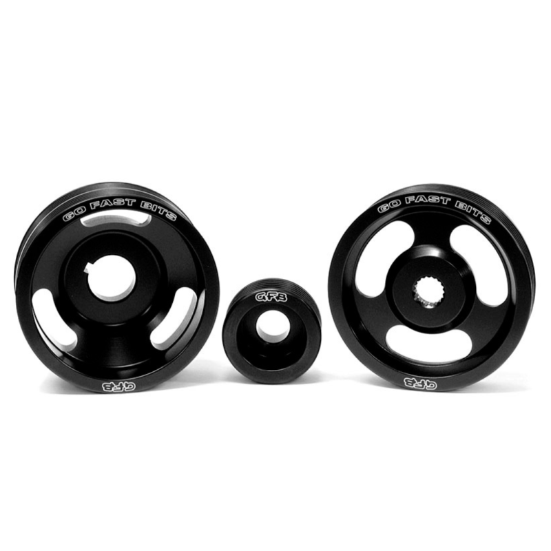 GFB 94-98 Subaru WRX Light-Weight Engine Pulley (Crank/Alternator/Power Steering Pulleys/Belts inc) Go Fast Bits