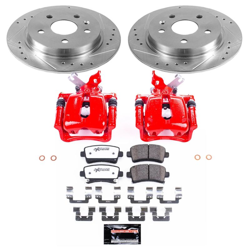 Power Stop 12-16 Buick LaCrosse Rear Z26 Street Warrior Brake Kit w/Calipers PowerStop