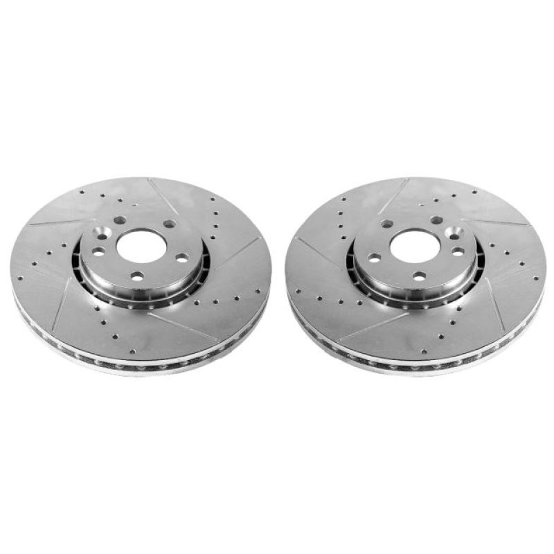 Power Stop 2000 Volvo V70 Front Evolution Drilled & Slotted Rotors - Pair PowerStop