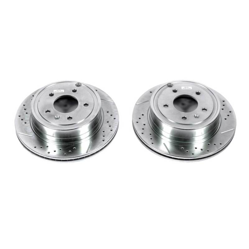 Power Stop 12-15 Chevrolet Captiva Sport Rear Evolution Drilled & Slotted Rotors - Pair PowerStop