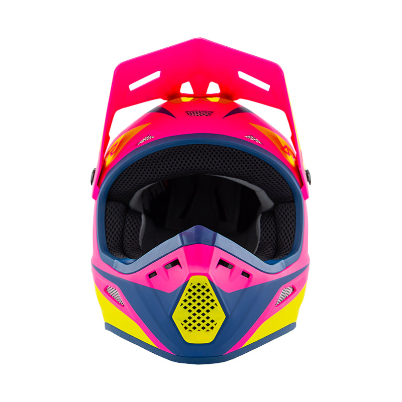 Answer 26 AR1 Mototown Helmet Matte Pink/Hyper Acid/Grey/Black - Medium